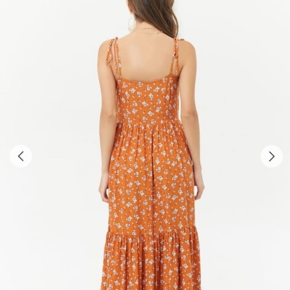 Altar’d State Floral Spaghetti Strap  Maxi Dress - Picture 2 of 5